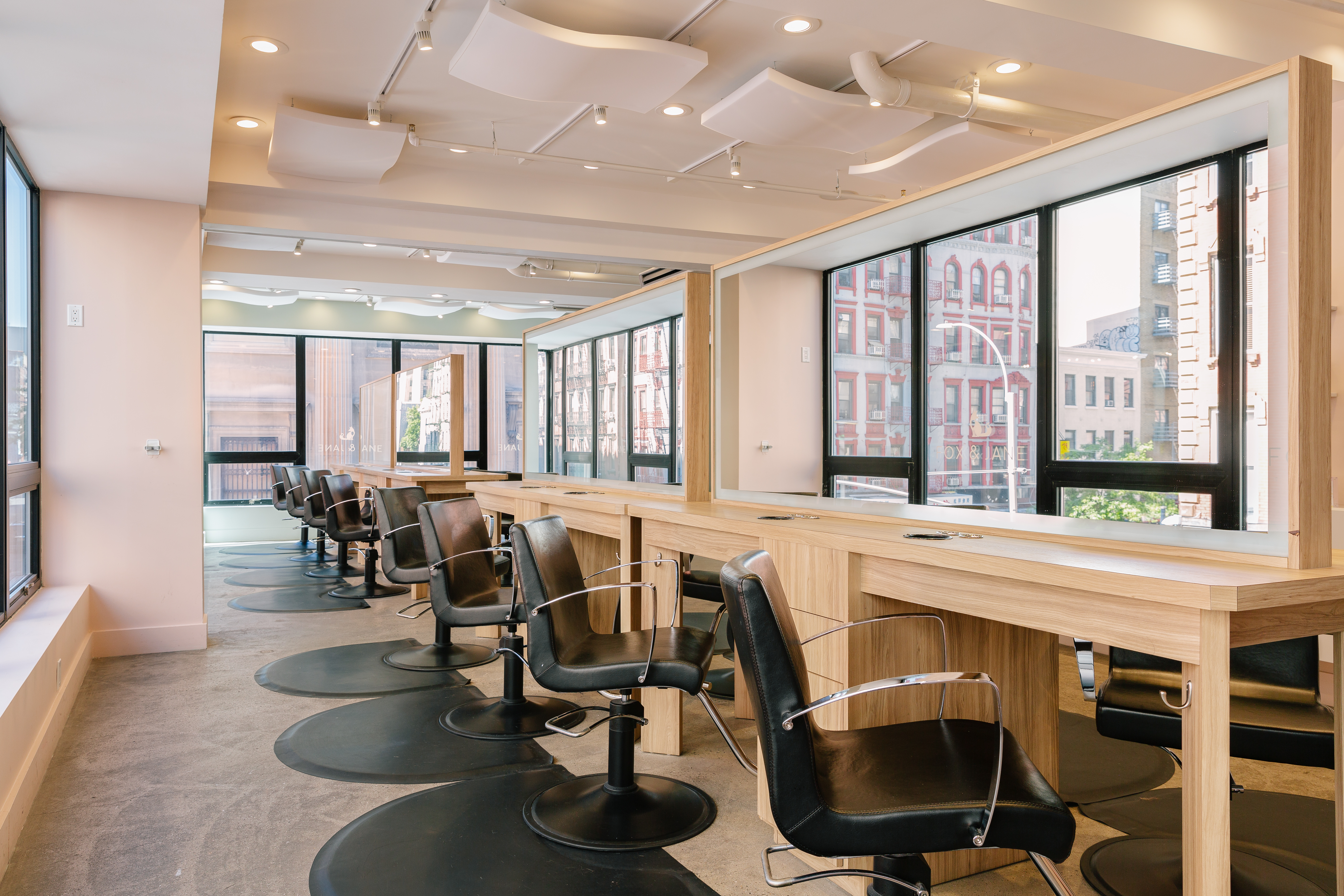 Fox and Jane Redbank inside photo Working area of salon