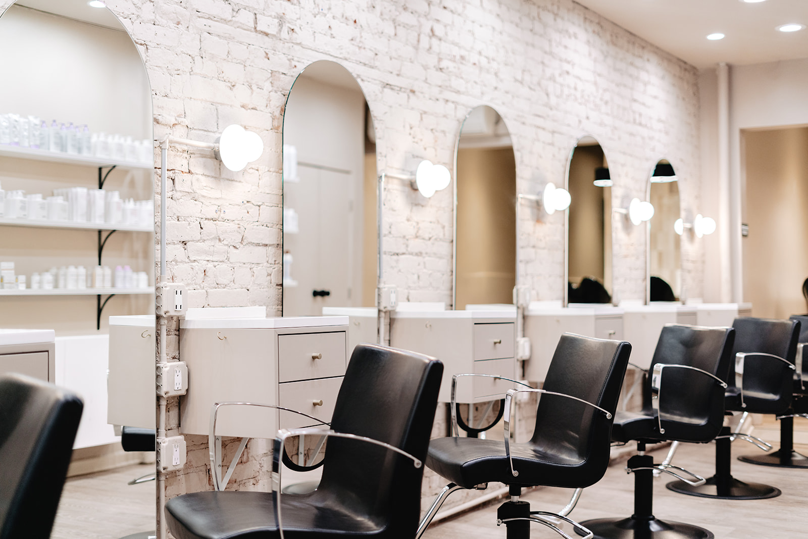 Working area of salon 